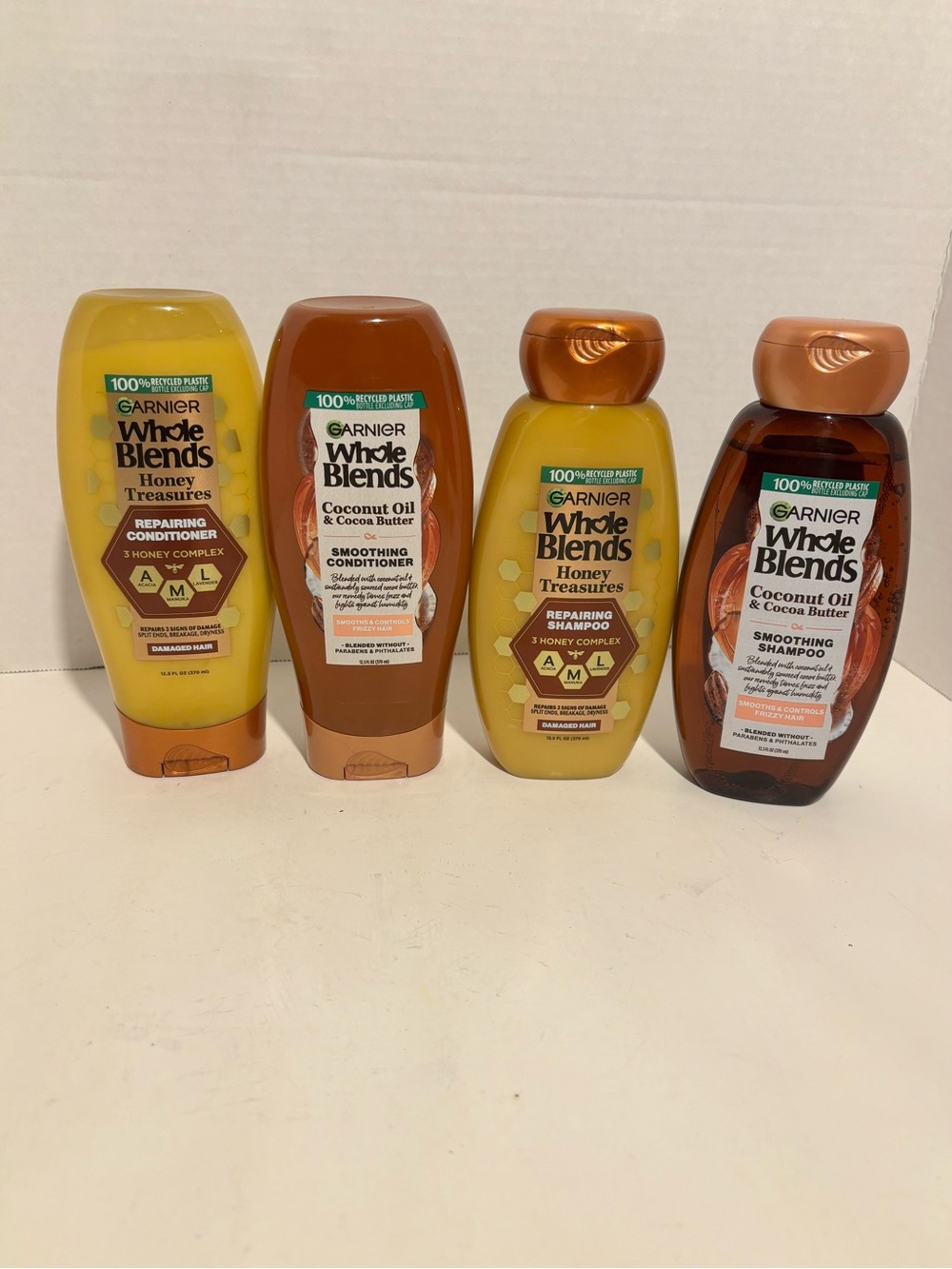 Kids Honey & Coconut Shampoo and Conditioner Set - Yellow & Brown-Bundle of 4